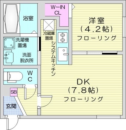 学園前駅 徒歩5分 3階の物件間取画像